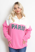 Load image into Gallery viewer, PARIS Half Zip Jumper Pink